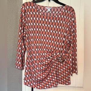 Orange Liz Claiborne blouse